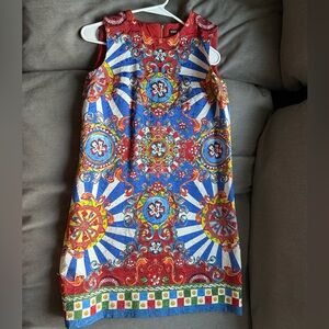 Dolce & Gabbana Mini Print Dress Size 38